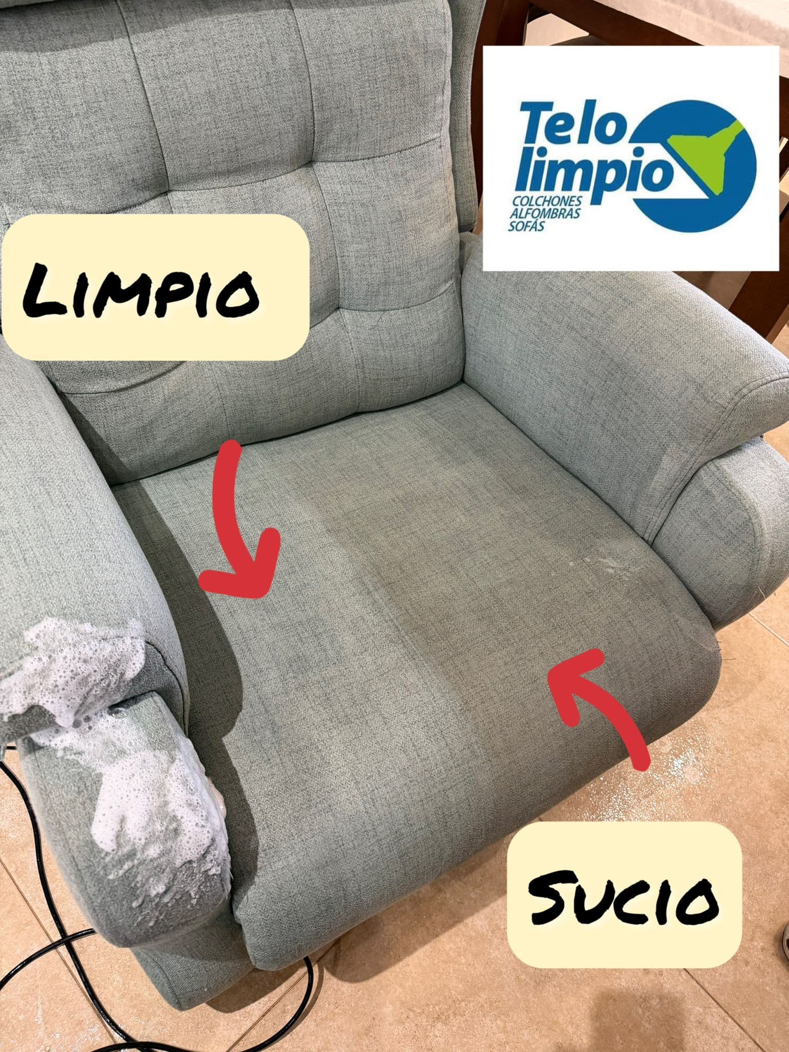 Limpieza de sofás